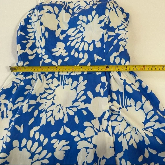 Vintage Sea Waves Summer Beach Tank Vibrant Blue White Resortwear Women’s 14 - Picture 9 of 13